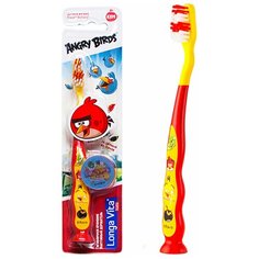 Longa Vita AB-1 Детская зубная щетка Angry Birds (защитный колпачок, присоска), от 5-и лет красный