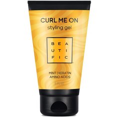 BEAUTIFIC Гель для укладки "Curl Me On" для кудрявых и волнистых волос с кератином, средней фиксации, 150 мл