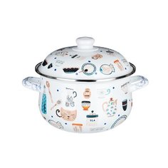 Кастрюля эмалированная VETTA Кантри , 24см, 5.0 л, индукция