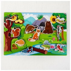 Лесная мастерская Головоломка липучки "Где чей дом?