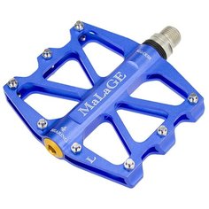 Велосипедные педали TBS mlg-CK518 алюминиевые CNC, 91х101х11мм, ось CrMo, 4 промподшипника, сменные шипы, вес 345г
