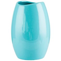 Ваза декоративная TODI керамика (11х11х19 см цвет: голубой