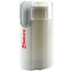 Кофемолка SA-6163W 200Вт 50гр бел Sakura