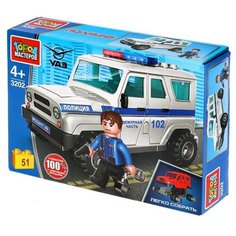 Конструктор ГОРОД МАСТЕРОВ Полиция 3202 УАЗ Hunter полиция