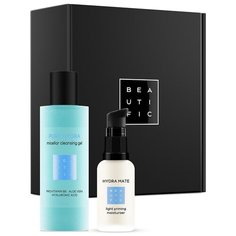 BEAUTIFIC Подарочный набор для лица HYDRA BASIC для увлажнения кожи: мицеллярный гель и флюид