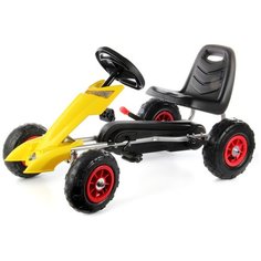 Веломобиль Veld Co Гонка 112190, желтый