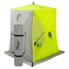 Палатка зимняя утепленная PREMIER Куб 1,8х1,8 yellow lumi/grey