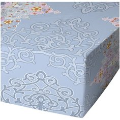 Простыня на резинке Ночь Нежна Витраж, бязь, 140 х 200 см, голубой