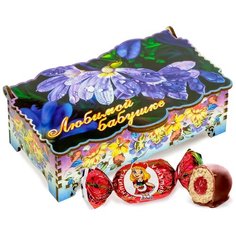 Конфеты "Кремлинка Вишенка" шкатулка-купюрница "Любимой бабушке", 150 г Кремлина