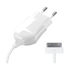 Сетевое зарядное устройство 30-pin для Apple, 1A, белый, Deppa 23124