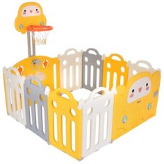 Детский манеж-ограждение Pituso Машинка Желтый/белый