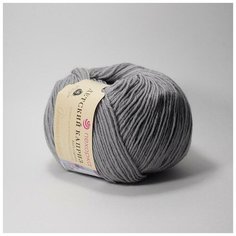 Пряжа Пехорка Детский каприз трикотажный, 50% мериносовая шерсть, 50% фибра, 50 г, 400 м, 5 шт 48 серый