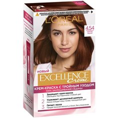 LOreal Paris Excellence стойкая крем-краска для волос, 4.54 богатый медный
