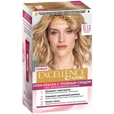 LOreal Paris Excellence стойкая крем-краска для волос, 8.13 светло-русый бежевый