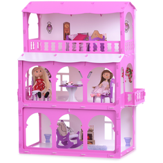 KRASATOYS кукольный домик "Бриджит", 000286, белый/розовый