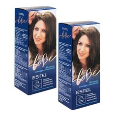 ESTEL Love Стойкая крем-краска для волос, 2 шт, 7/1 пепельно-русый, 50 мл