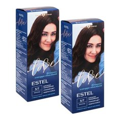 ESTEL Love Стойкая крем-краска для волос, 2 шт, 5/7 шоколад, 50 мл