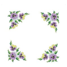 Набор Анютины глазки салфетка 45х45 Каролинка кксн(хб)-005 Каролинка кксн(хб)-005