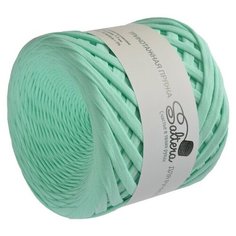 Пряжа трикотажная широкая "Saltera" 100м/300гр, ширина 7-9 мм (49 ментол) 1моток 4534576