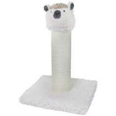 Когтеточка-столбик для кошек, "Не Один Дома" Лама, белый