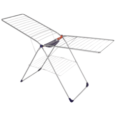 Сушилка для белья LWI напольная Лидер Люкс 22 м, серебристый металлик