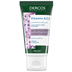Vichy шампунь Dercos Nutrients Vitamin A, C, E для блеска волос, 50 мл