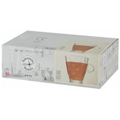 Bormioli Rocco DOTS Чашка с ручкой 320 мл. прозрачн. (6/24/864)