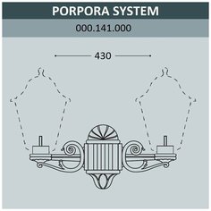 Fumagalli Консоль для паркового фонаря FUMAGALLI PORPORA SYS 000.141.000. A0