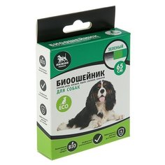 Пижон ошейник от блох и клещей Premium Bio для собак и щенков, 65 см, зеленый