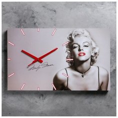 Часы-картина 21 век настенные, "Мэрилин Монро", 61*37 см