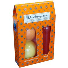 SPA by LARA Набор Соль шипучая для ванн ароматизированная Олива-Лаванда + Соль шипучая для ванн Олива-Жасмин-Зеленый чай + Пена для ванн Манго-Каркаде