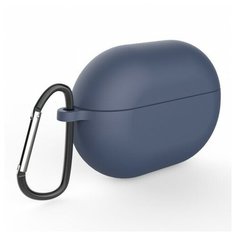 Силиконовый чехол Deppa с карабином для Huawei Freebuds Pro, синий (арт.47333)