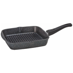 Сковорода- гриль Мечта Гранит star литая, съемная ручка, 24х24см