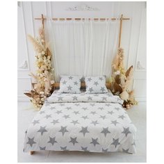 Комплект постельного белья из перкаля "Всё себе"; Звездный дождь; Размер: Евро наволочки 50 х 70