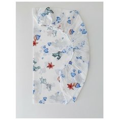 СОНиКА Простынь на резинке Пироженки 120х60 см белый