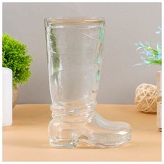 Evis Ваза "Ботфорт" прозрачная 18,5х8,5х11см, 0,46л