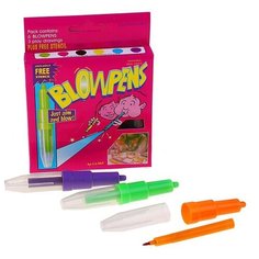 Calligrata Фломастеры, 6 цветов, с трафаретами, BLOWPENS