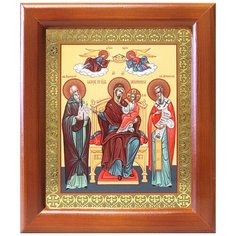 Икона Божией Матери "Экономисса", деревянная рамка 12,5*14,5 см Соборъная лавка