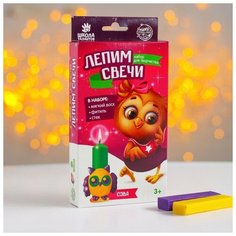 Школа талантов Набор для творчества. Лепим свечи «Сова»