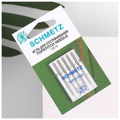 Schmetz Иглы для бытовых швейных машин, для отстрачивания TOPSTITCH, №80, 5 шт