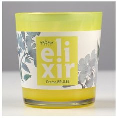 Свеча ароматическая в стакане ELIхIR "Creme Brulee", 140 гр. Aroma Harmony