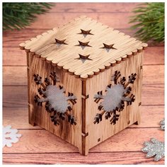 Фигурка Лесная мастерская Снежинка, 7 см, бежевый