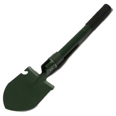 Greengo Лопата туристическая, складная, L = 41 см, пилка, открывалка, прорезиненная рукоять, в чехле