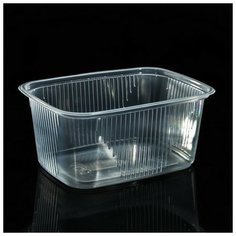 Мистерия Набор одноразовых контейнеров, 250 мл, 10,8?8,2?4,9 см, 100 шт, цвет прозрачный