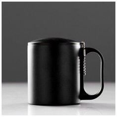 TAKE IT EASY Термокружка 180 мл, сохраняет тепло 2 ч, 8 х 9.5 см, черная