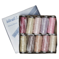 Ideal Набор бытовых ниток пудра(40/2) 366 м х 10 шт.