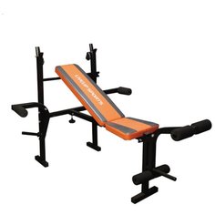 Комплект LIVEUP скамья и стойка LS1101 черный/оранжевый/серый
