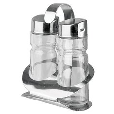 Набор для специй соль+перец, 0,035 л., 8,5 см., прозрачный, стекло, BF-2201, Prohotel