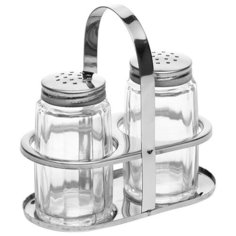 Набор для специй соль+перец, серебряный, металл, BF-2208, Prohotel