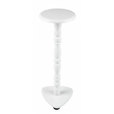 Деревянная подставка для цветов СТ-1 цв. "Слоновая кость", h=630mm, d=220mm, полка d=220mm Аква Сервис